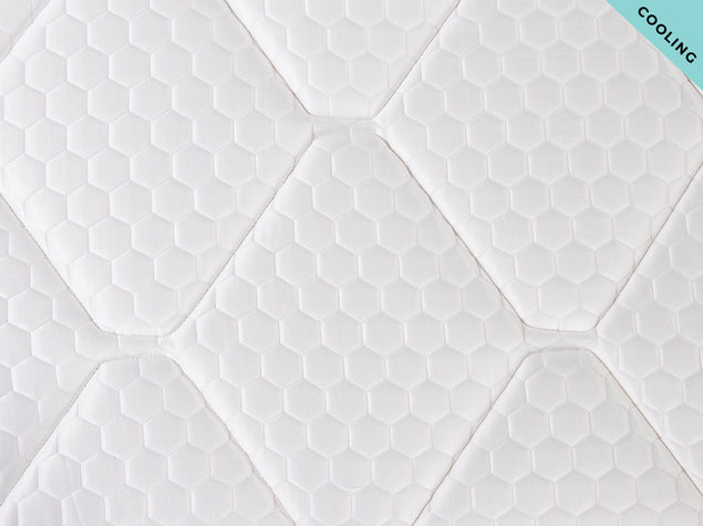 Plank mattress with cooling cover, firm